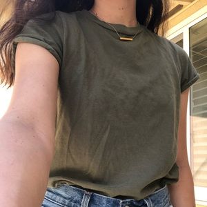 Top Shop Military Green T shirt